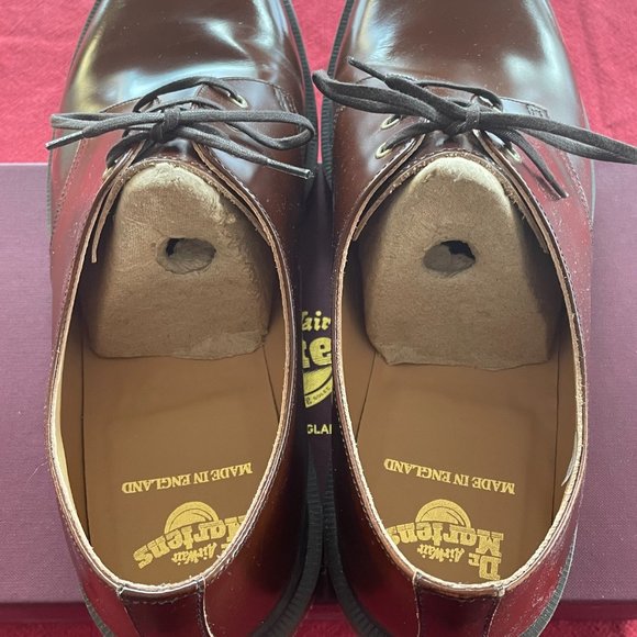 Dr. Marten's 1461 tan Boanil Brush men's shoes Made in England - Picture 9 of 10